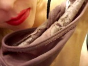 Nerdy Faery Red Lipstick and Piss Panties 16/16