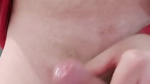 Wank before work handsfree cumshot