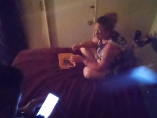My panties are soaked and my pussy is throbbing from guy fingering my pussy while I smoke