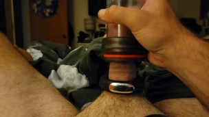 Pumping up my dick for a cumshot