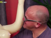 CFNM femdom MILFS jerk cock in 3some 2/16