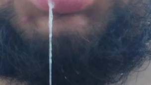 Super chub mouthful of cum