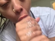 SUPER SLOPPY BBC BLOWJOB & HANDJOB 💦🤪