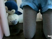 ハンカチにおしっこするも結局おもらししちゃう 15/16