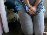 ハンカチにおしっこするも結局おもらししちゃう 4/16