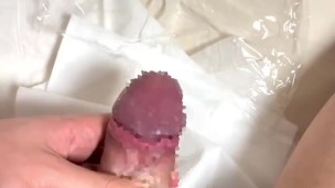 【6月毎日投稿！】男子大学生 サランラップに濃厚な精子を、ドピュドピュ大量射精 高画質 女性向け ゲイ･バイ向け 早漏 喘ぎ声あり