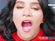 Premiumbukkake - The first we see of this adorable babe, she’s nervously fiddling with her phone 8/16