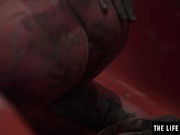 Watch this dirty girl smear mud over her body as she masturbates 8/16