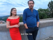 HUNT4K. Woman in red has sex not with her husband but the unknown man 6/16