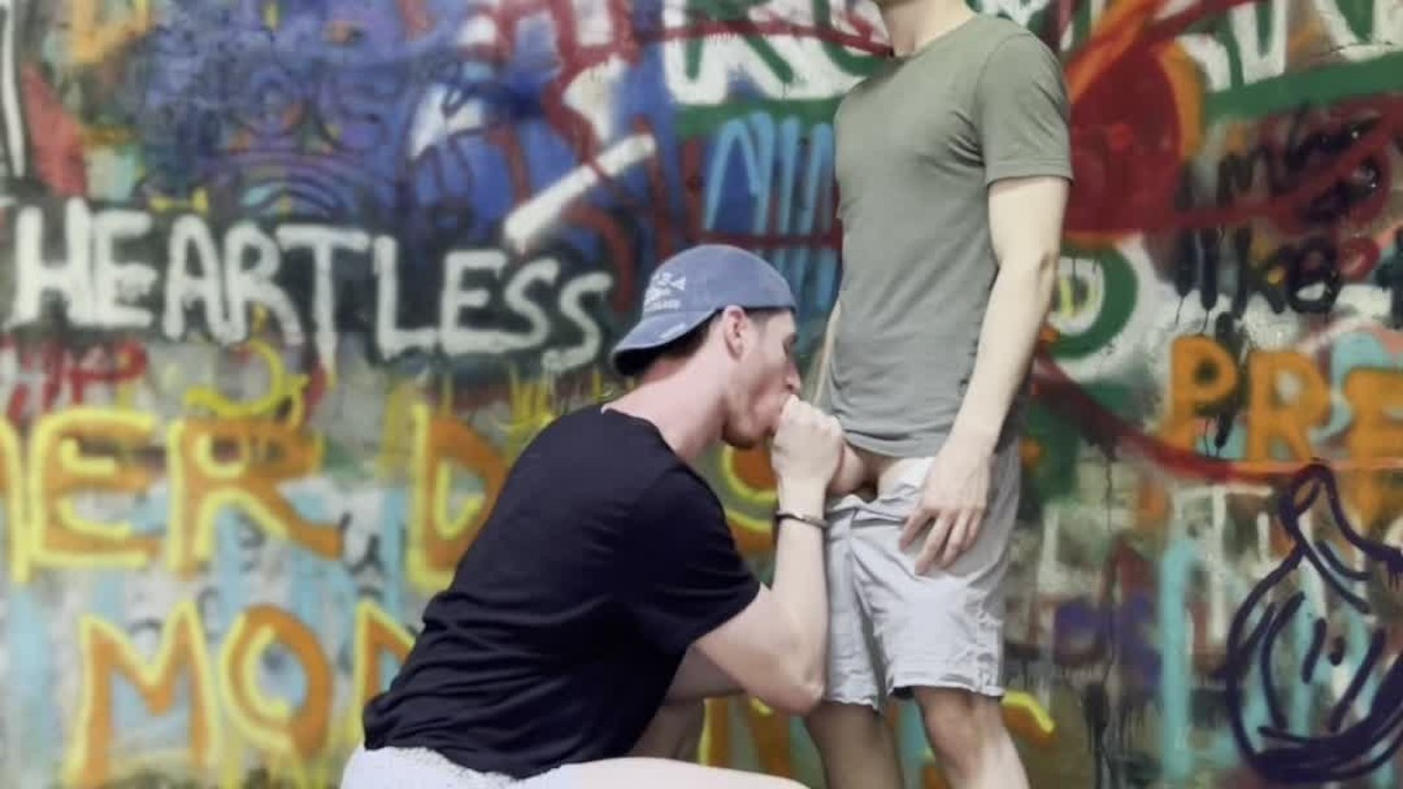 Big Brother Gives Little Brother Blowjob in the Forest