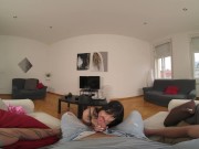 Cowgirl Riding with Tattooed Brunette in VR 7/16