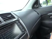 Fingering schoolgirls pussy in a parking lot next to supermarket in exchange for a ride 15/16