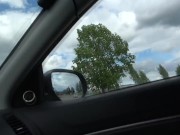 Fingering schoolgirls pussy in a parking lot next to supermarket in exchange for a ride 7/16