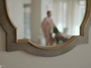 Stunning Babe Ana Foxxx Gets White Cum All Over Her Black Belly and Hairy Pussy After Hard Fucking 6/16