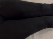 Cum on black legging  2/16