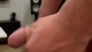 Cum on black legging 