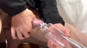 【6月毎日投稿！】男子大学生 ペットボトル オナニー 10日間の記録 8日目 臭いヤバいです…