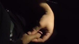 In public playing with mah dick