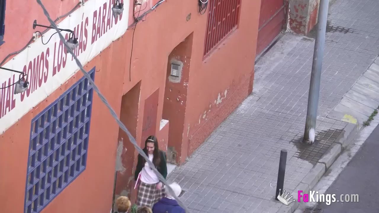 Smal-titted brunette teen learns about sex from and ...