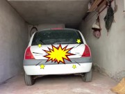 BOUCING AN OLD RENAULT CLIO - Screenshot 12 of 16 - Big Boobs