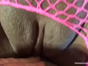 Black amateur with big natural tits enjoys a white dick 14/16