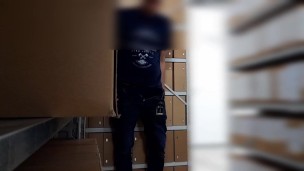 colleague who caught me masturbating in office archive is back to watch and quickly fill my throat