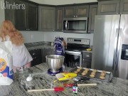 Hi Daddy, Im baking some cookies for you, Wanna watch? 5/16
