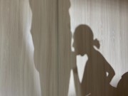 I am fucking a bitch in the mouth and watching our shadow