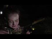 Baring her cross a forelorn teen submissive is rewarded with doms throbbing cock down her throat under the night sky 4/16