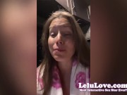 Getting emotional about MILFhood, eating over a DOZEN of these, cumshot all over my ass, grinding in the shower - Lelu Love 13/16