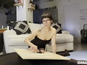 NYMPHO LIONESS WORSHIPS COCK THROUGH GLORY HOLE W/ DIRTY TALKING! TRUE FEMDOM TEASE - FULL VID ON OF 12/16