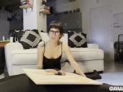 NYMPHO LIONESS WORSHIPS COCK THROUGH GLORY HOLE W/ DIRTY TALKING! TRUE FEMDOM TEASE - FULL VID ON OF 8/16