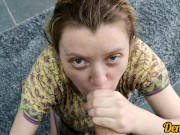 cute girl gives blowjob and gets fucked in anal to get a lot of cum on her face 12/16