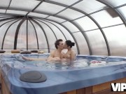 VIP4K. Babe is nailed by old womanizer in his personal swimming pool 4/16