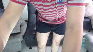 Jerk off the cock in the camera with my virtual lover PART 2.