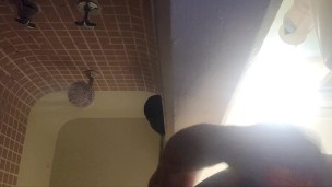 Anal toying during a shower. Check out onlyfans @greatestlicker69