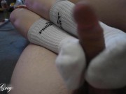 Sexy Footjob In Long Socks 🍆 | Miley Grey 14/16