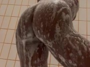 Blonde Ebony Shower Time 10/16