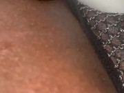 Scary Movies and Pussy Play with ChunkyAss see through Panties 7/16