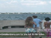 Cute Coeds Bare Tits And Pussy In Public 8/16