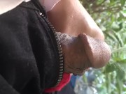 Handsome straight guy enjoys pissing outdoor under a sunny day  12/16