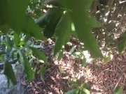 Handsome straight guy enjoys pissing outdoor under a sunny day  3/16