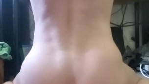 Hot Twink gives himself a good stretch with his big dildo