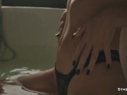 STASYQ - Blonde teen Katya Killer with fake tits shows her beauty in the tub 9/16