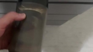 Hands free cum with my new toy! (Oops I dropped it)