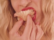 Blonde Eats a Cupcake with Pink Frosting 15/16