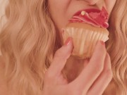 Blonde Eats a Cupcake with Pink Frosting 9/16