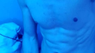 Shredded big dick twitch streamer pulls out his dick