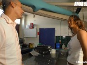 AMATEUR EURO - Big Ass Babe Got Her Wet Pussy Stuffed With Cock 2/16