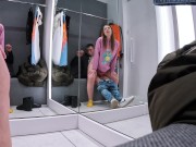 Public Sex In The Mall - Blowjob In The Locker Room - Risky Sex In The Fitting Room 14/16